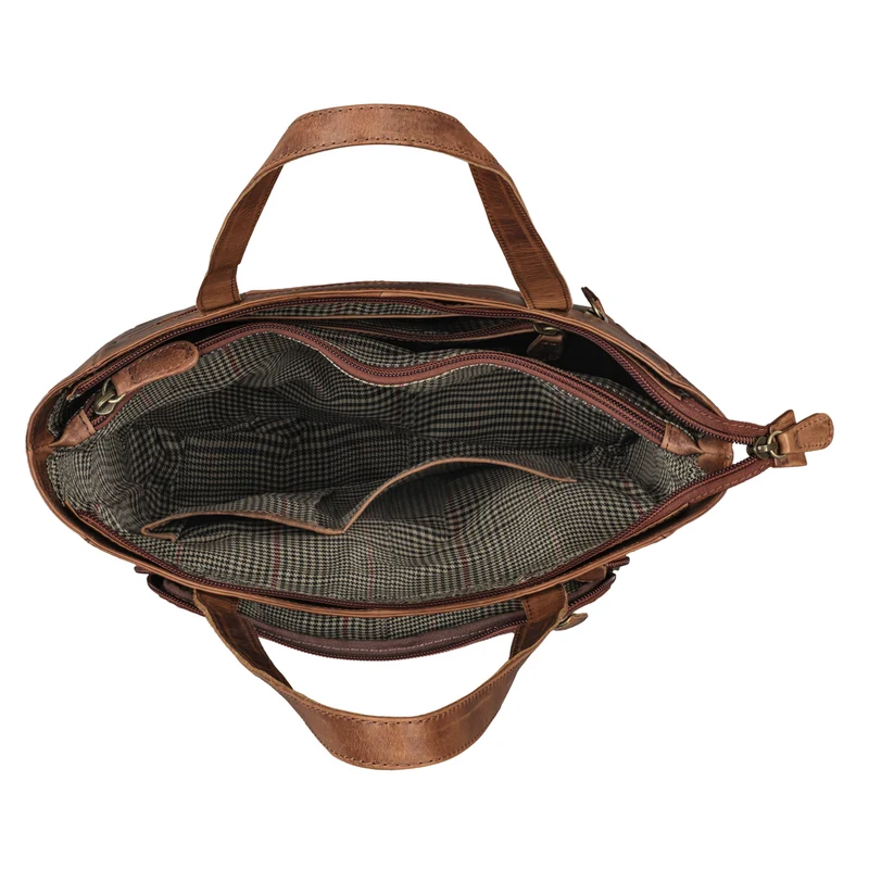 "Jolene" Vintage Shopper Damen Leder Handtasche Groß