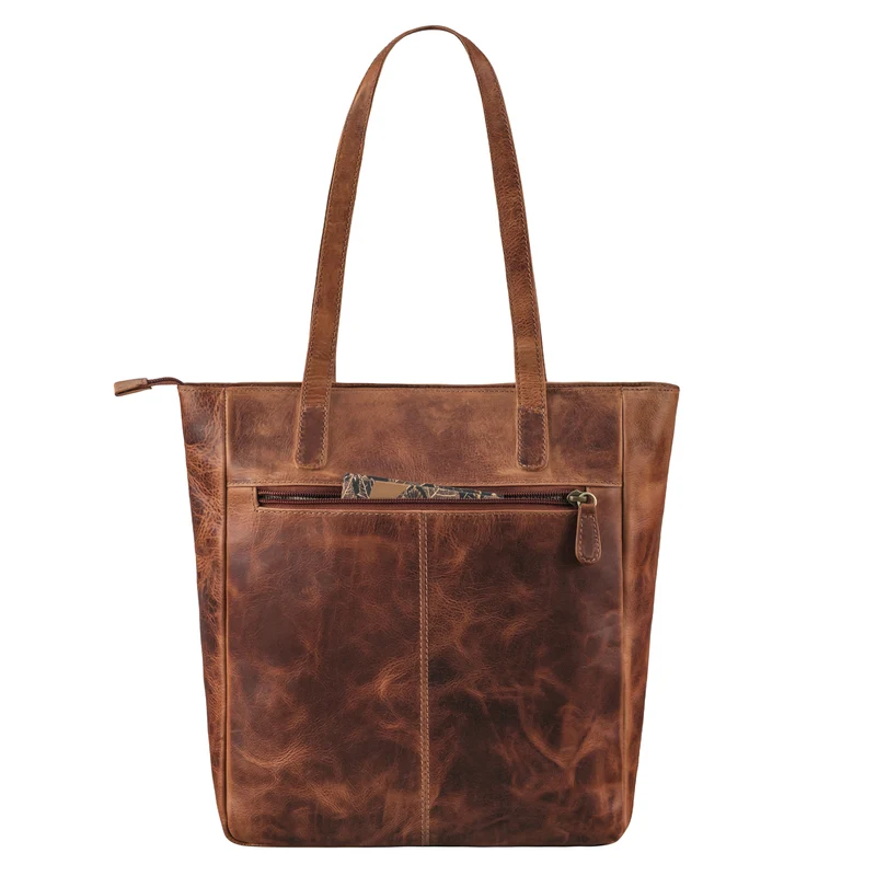 "Jolene" Vintage Shopper Damen Leder Handtasche Groß