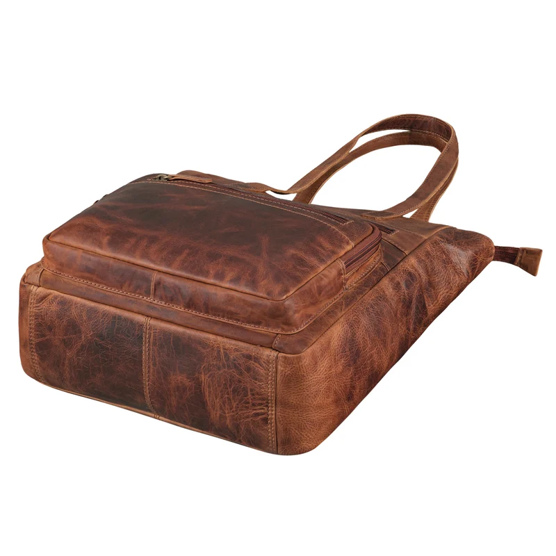 "Jolene" Vintage Shopper Damen Leder Handtasche Groß