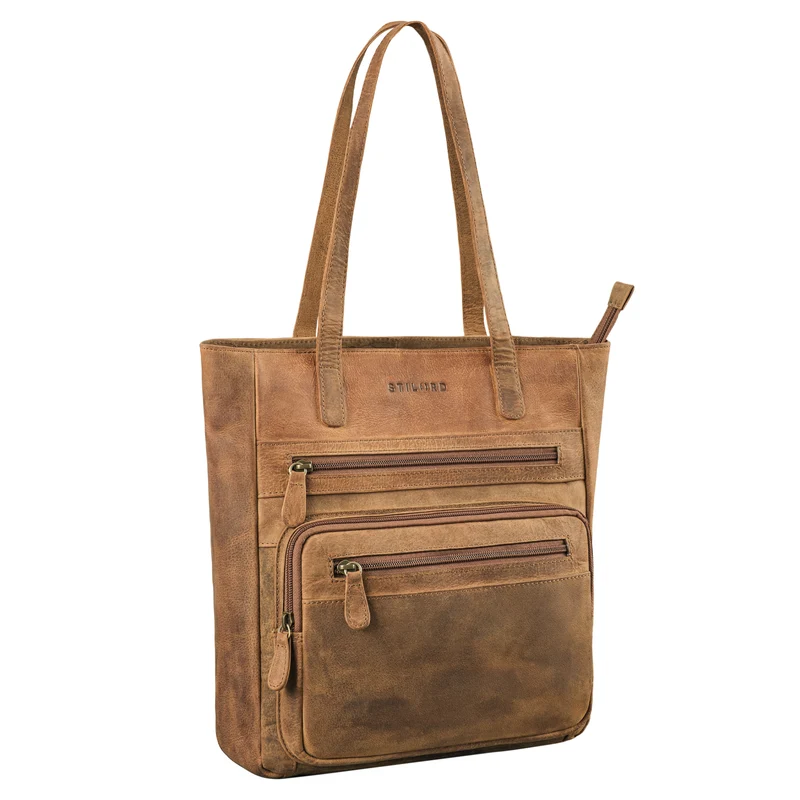 "Jolene" Vintage Shopper Damen Leder Handtasche Groß
