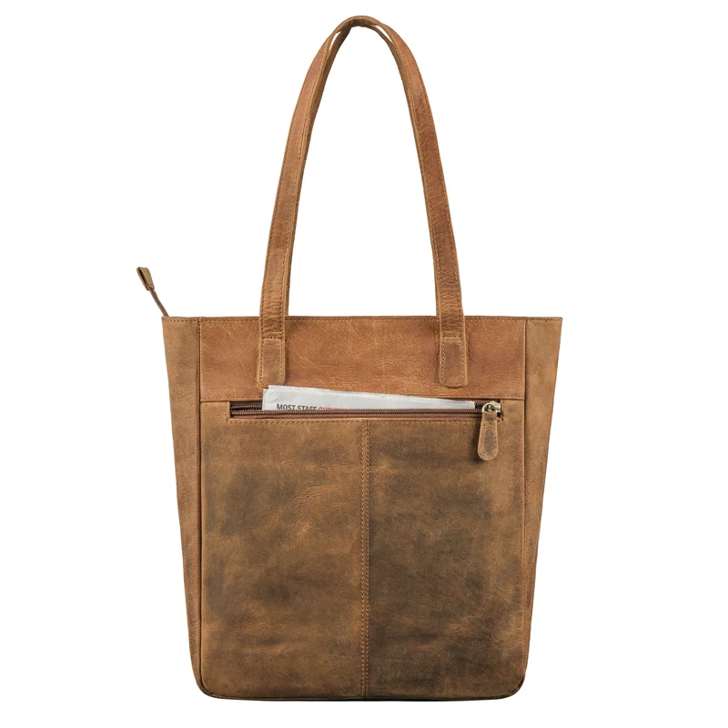 "Jolene" Vintage Shopper Damen Leder Handtasche Groß