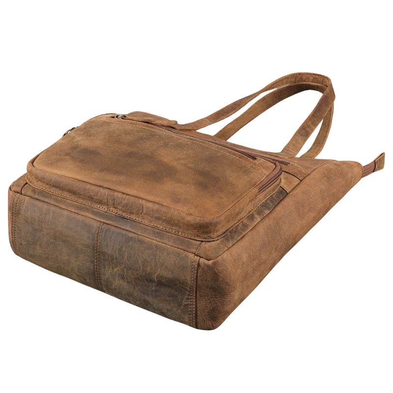 "Jolene" Vintage Shopper Damen Leder Handtasche Groß