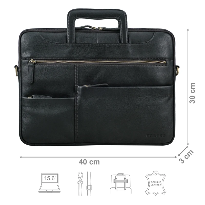 "Farleigh" 15.6 Zoll Laptoptasche Leder