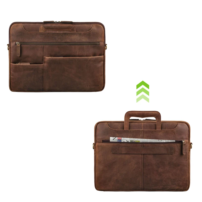 "Farleigh" 15.6 Zoll Laptoptasche Leder
