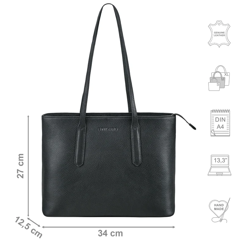 "Harmony" Vintage Handtasche Damen Mittelgroß Leder