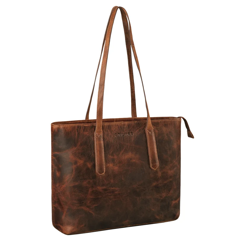 "Harmony" Vintage Handtasche Damen Mittelgroß Leder