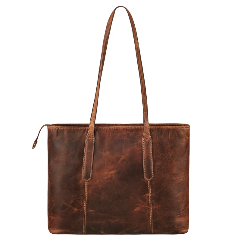 "Harmony" Vintage Handtasche Damen Mittelgroß Leder