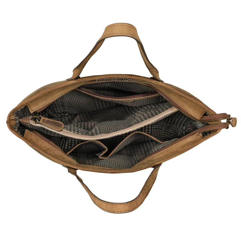 "Harmony" Vintage Handtasche Damen Mittelgroß Leder
