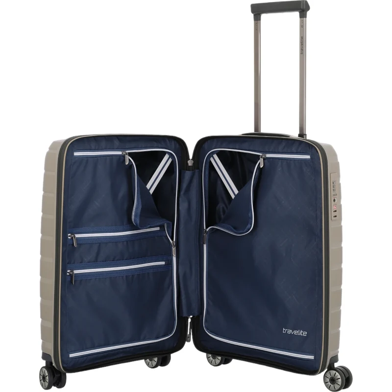 Travelite Air Base 4-Rollen-Kabinentrolley S 55 cm -Champagner