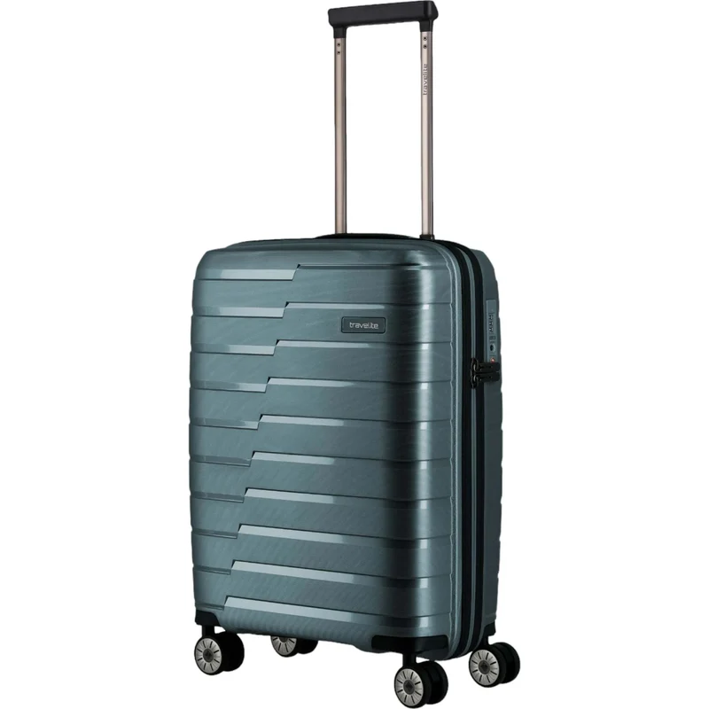 Travelite Air Base 4-Rollen-Kabinentrolley S 55 cm -Eisblau