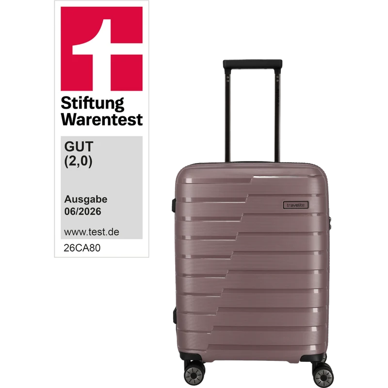 Travelite Air Base 4-Rollen-Kabinentrolley S 55 cm -Flieder