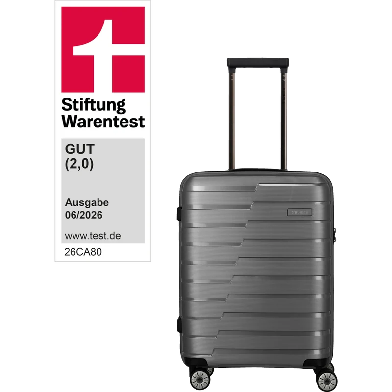 Travelite Air Base 4-Rollen-Kabinentrolley S 55 cm -Anthrazit