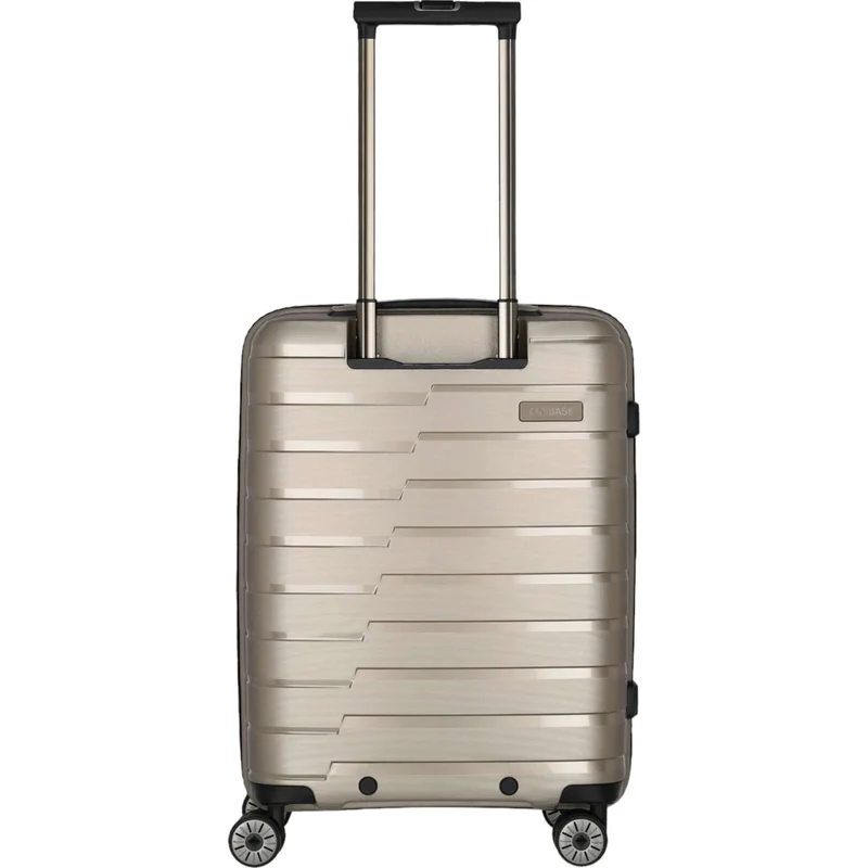 Travelite Air Base 4-Rollen-Kabinentrolley mit Vortasche S 55 cm -Champagner