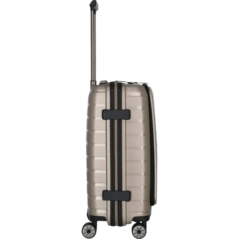 Travelite Air Base 4-Rollen-Kabinentrolley mit Vortasche S 55 cm -Champagner