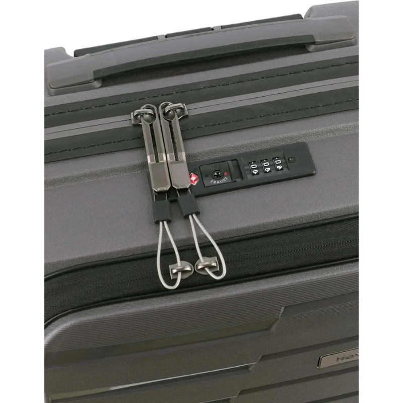 Travelite Air Base 4-Rollen-Kabinentrolley mit Vortasche S 55 cm -Anthrazit
