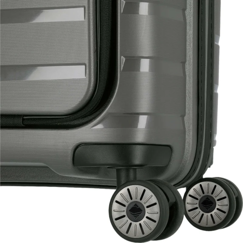 Travelite Air Base 4-Rollen-Kabinentrolley mit Vortasche S 55 cm -Anthrazit