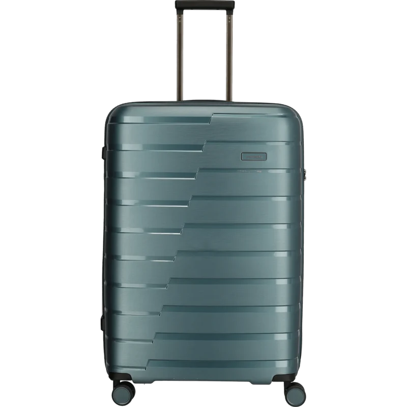 Travelite Air Base 4-Rollen Kofferset 3tlg. L/M/S mit Vortasche -Eisblau