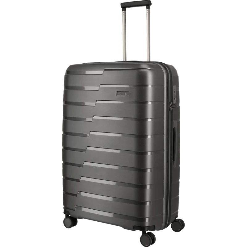 Travelite Air Base 4-Rollen Kofferset 3tlg. L/M/S mit Vortasche -Anthrazit
