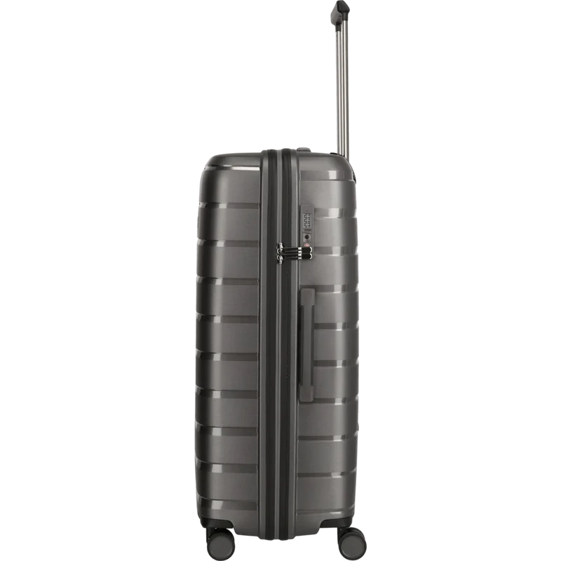 Travelite Air Base 4-Rollen Kofferset 3tlg. L/M/S mit Vortasche -Anthrazit