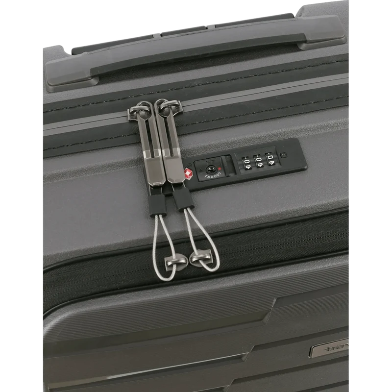 Travelite Air Base 4-Rollen Kofferset 3tlg. L/M/S mit Vortasche -Anthrazit