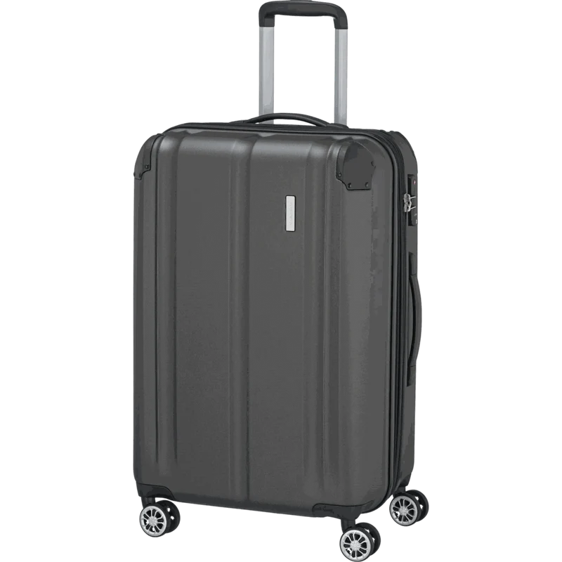 Travelite City 4-Rollen Trolley M 68 cm -Anthrazit