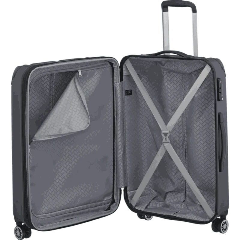 Travelite City 4-Rollen Trolley M 68 cm -Anthrazit