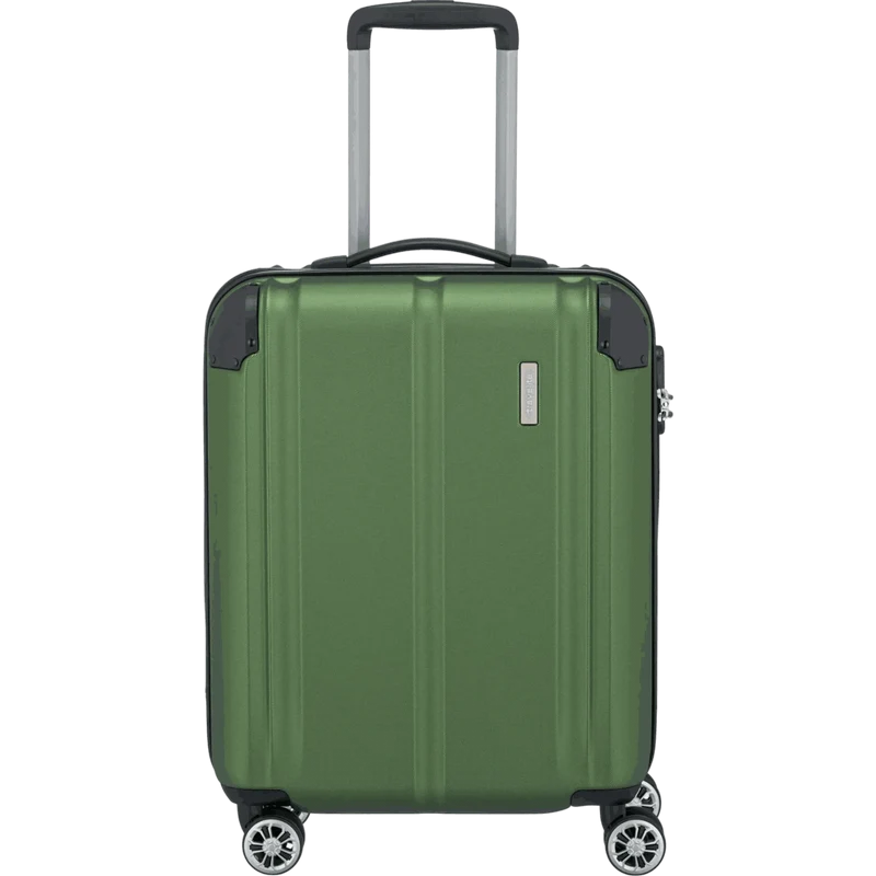 Travelite City 4-Rollen Kabinentrolley S 55 cm -Grün
