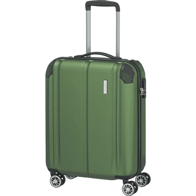 Travelite City 4-Rollen Kabinentrolley S 55 cm -Grün