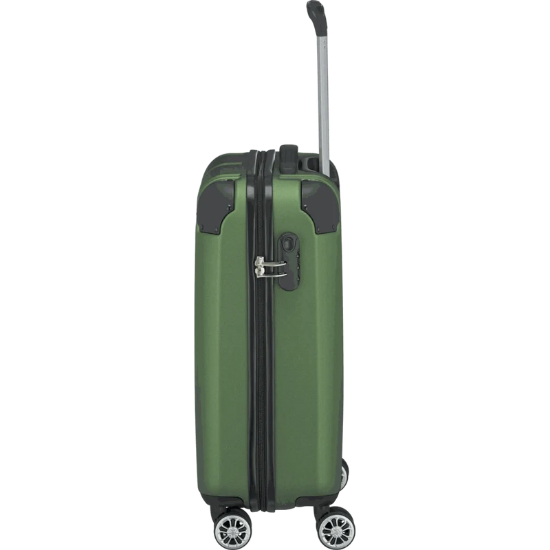 Travelite City 4-Rollen Kabinentrolley S 55 cm -Grün