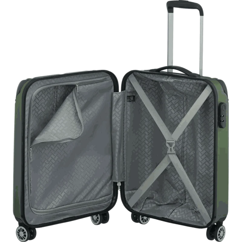 Travelite City 4-Rollen Kabinentrolley S 55 cm -Grün