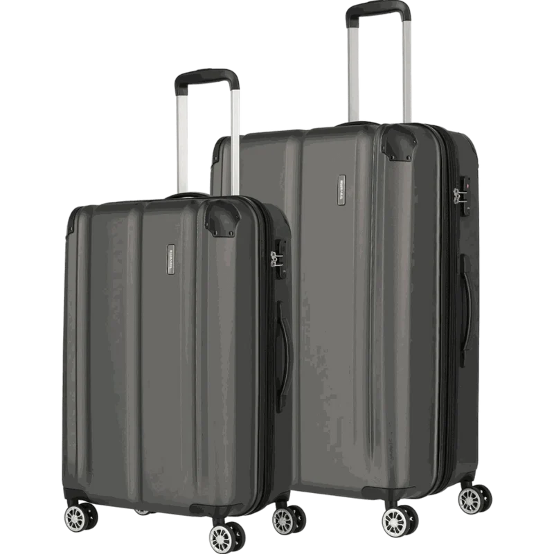 Travelite City 4-Rollen Kofferset 2tlg. L/M -Anthrazit