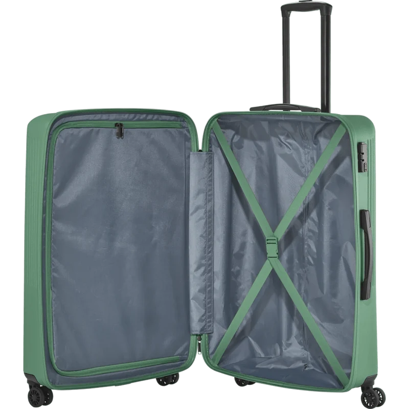 Travelite Bali 4-Rollen-Trolley L 77 cm -Grün