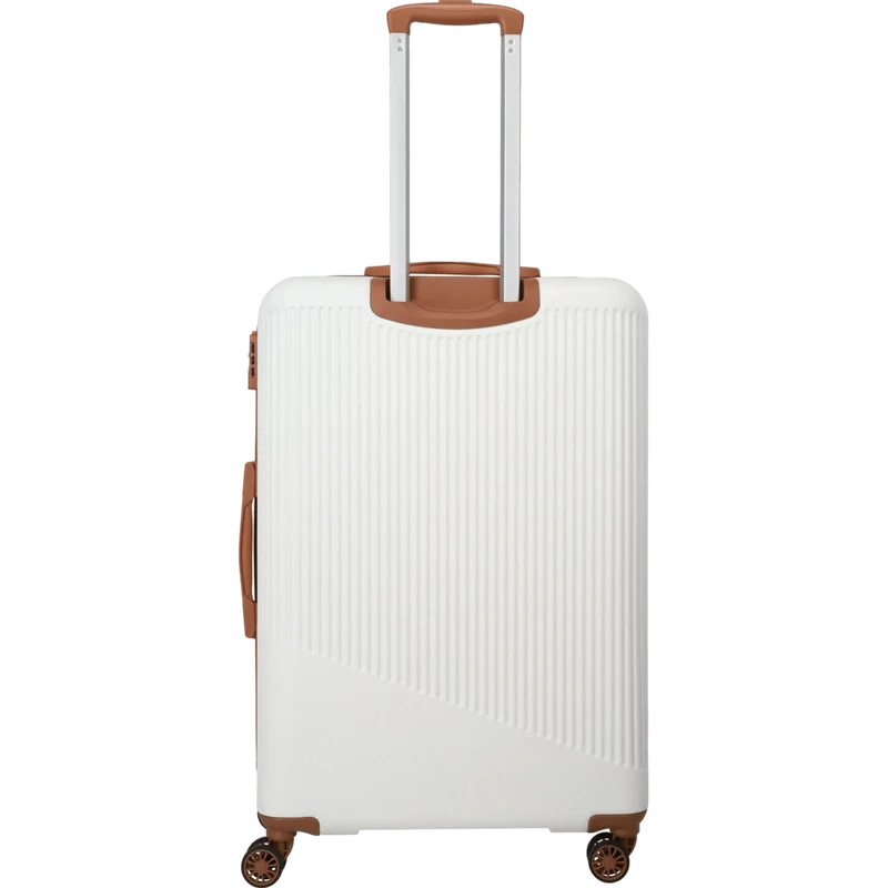 Travelite Bali 4-Rollen-Trolley L 77 cm -Weiss/cognac