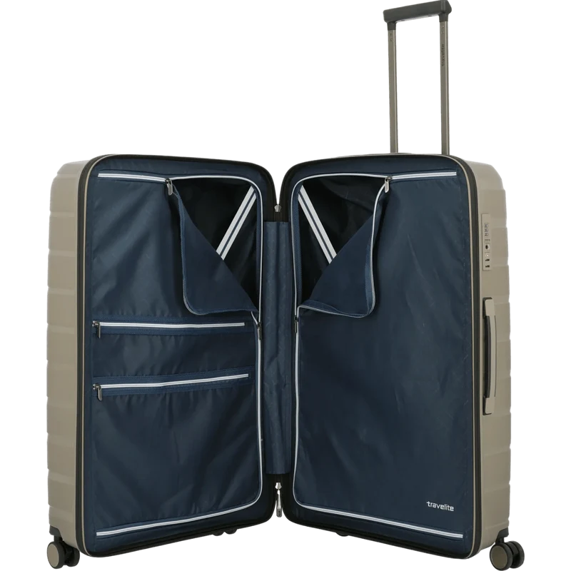 Travelite Air Base 4-Rollen Kofferset 3tlg. L/M/S -Champagner