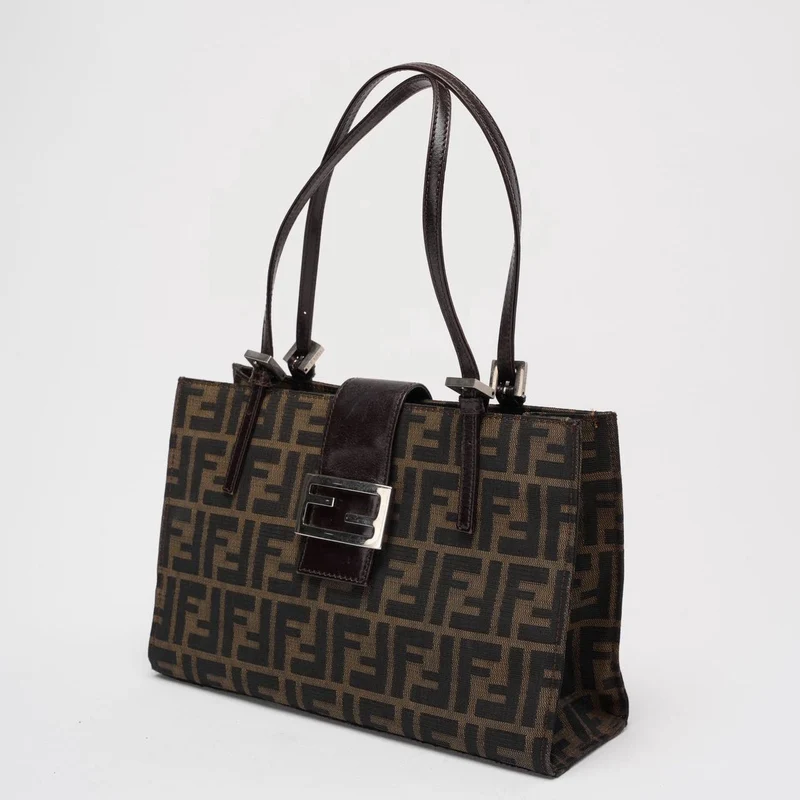 Fendi Vintage Zucca Tasche mit doppeltem Henkel