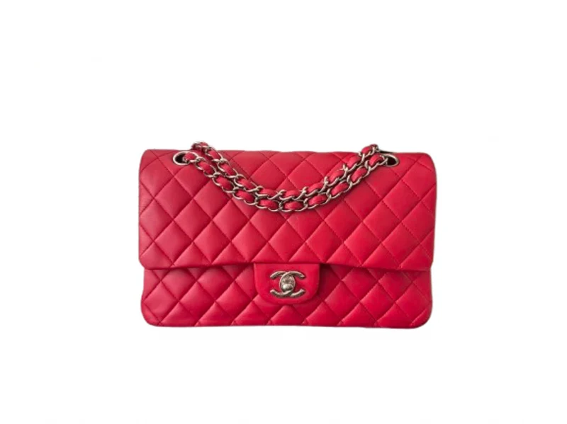 Chanel Timeless Red Medium Lammleder Flap Bag