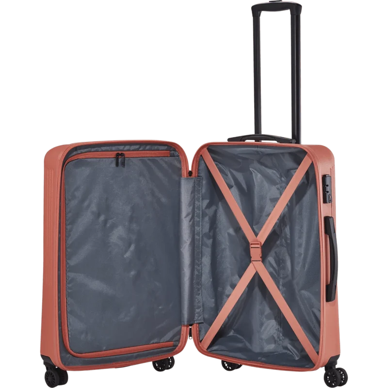 Travelite Bali 4-Rollen-Trolley M 67 cm -Koralle