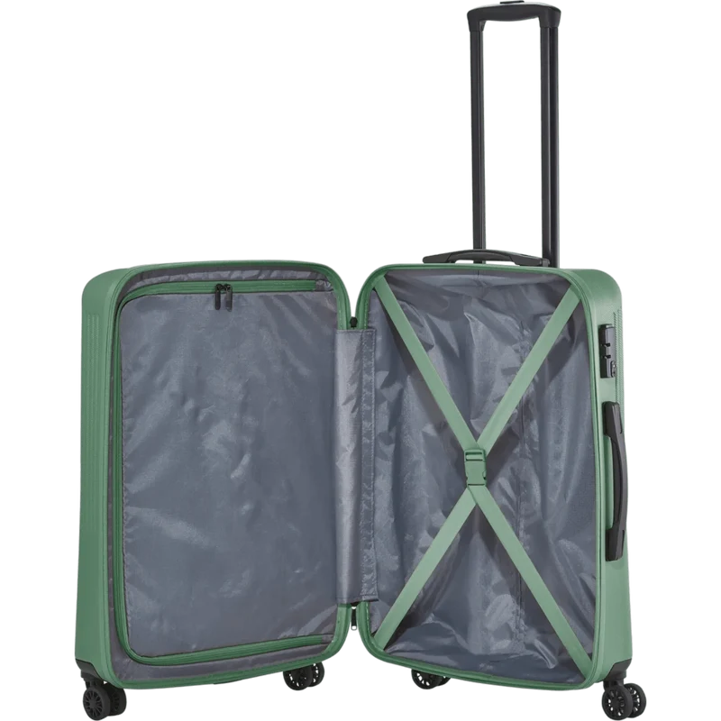 Travelite Bali 4-Rollen-Trolley M 67 cm -Grün