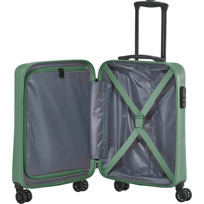 Travelite Bali 4-Rollen-Kabinentrolley S 55 cm -Grün