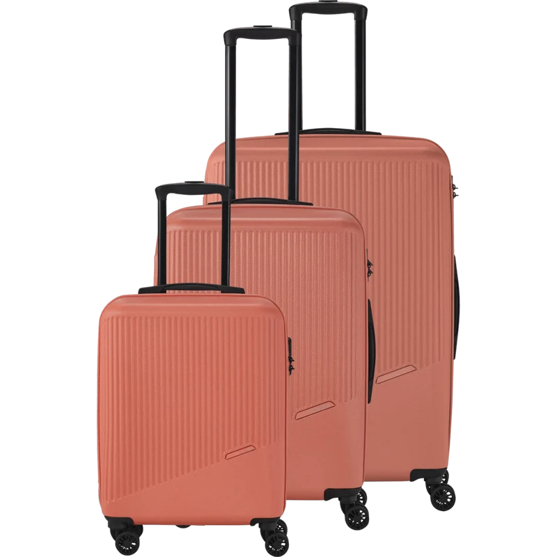 Travelite Bali 4-Rollen Kofferset 3tlg. -Koralle