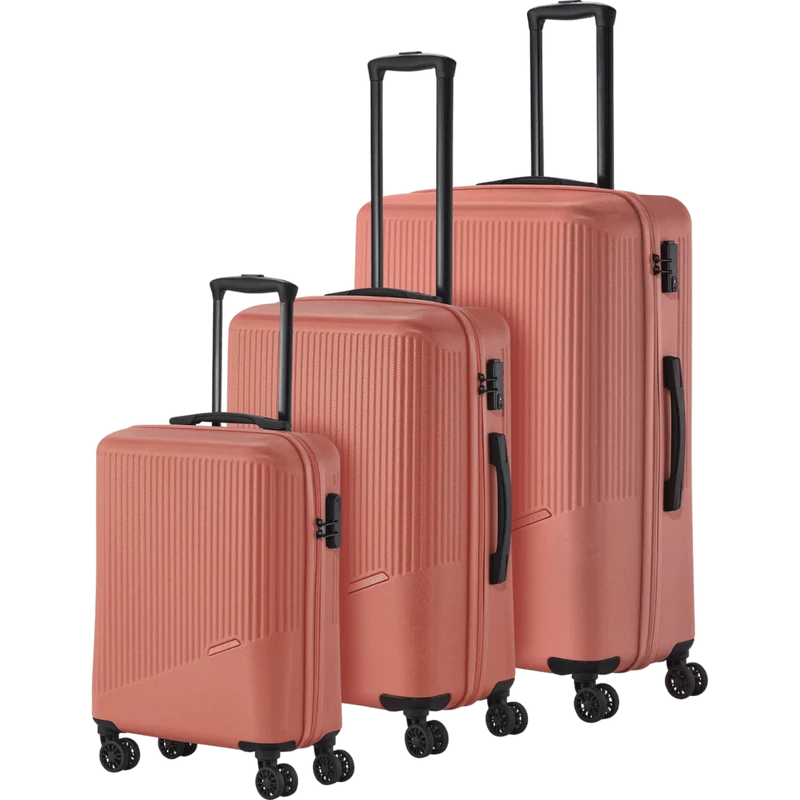 Travelite Bali 4-Rollen Kofferset 3tlg. -Koralle