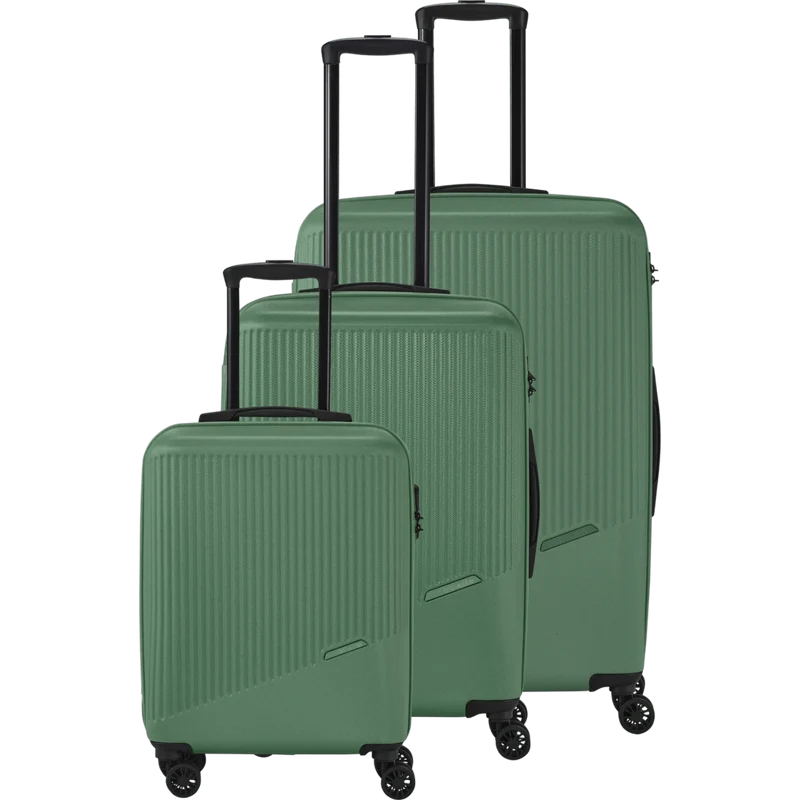 Travelite Bali 4-Rollen Kofferset 3tlg. -Grün