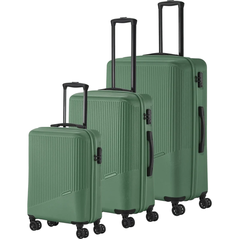 Travelite Bali 4-Rollen Kofferset 3tlg. -Grün