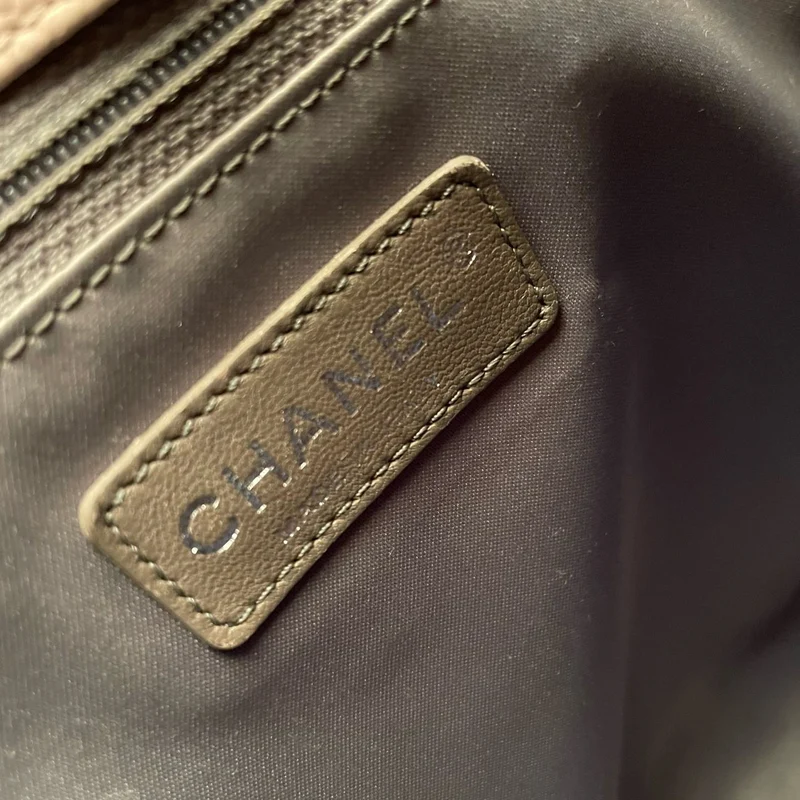 Chanel Kirschblütenrosa Grand Shopping Tote GST Tasche aus Kaviarleder mit silberner Hardware