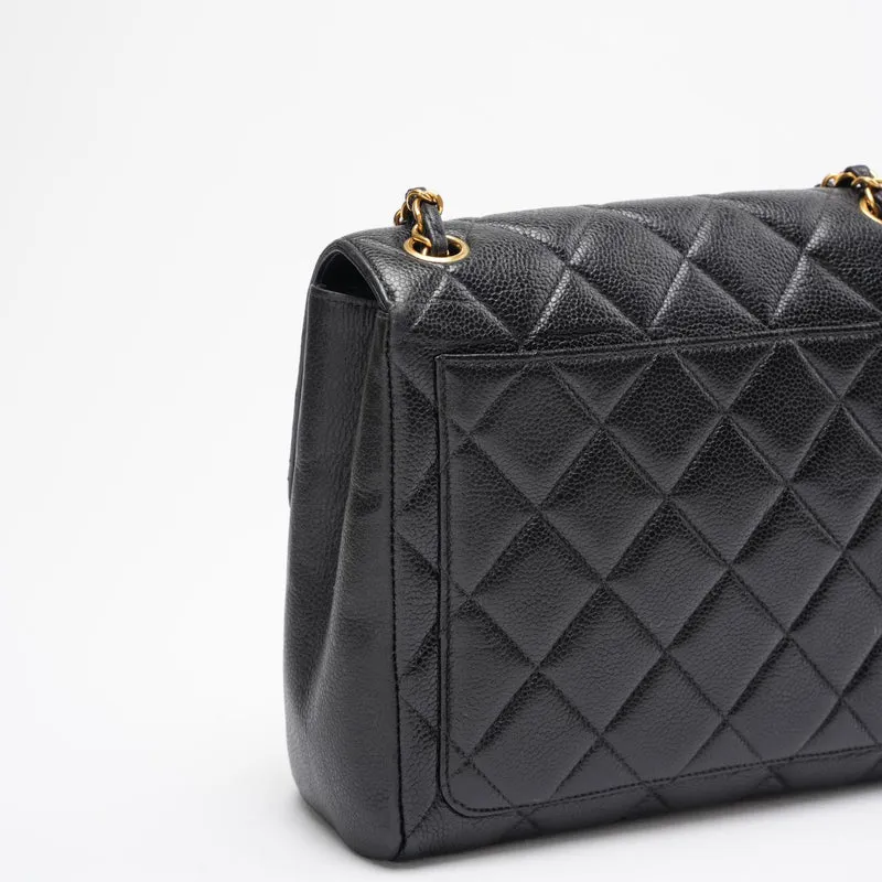 Chanel Vintage Classic Kelly Single Flap Bag – Schwarzer Kaviar