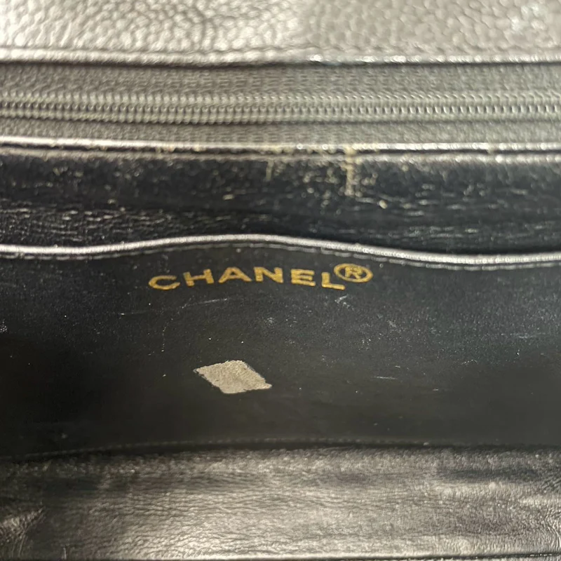 Chanel Vintage Classic Kelly Single Flap Bag – Schwarzer Kaviar