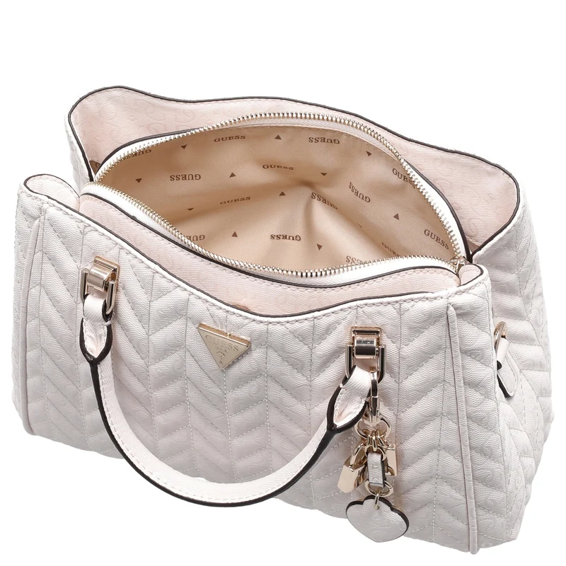 Guess Stacey Satchel - Henkeltasche 26 cm (off white)