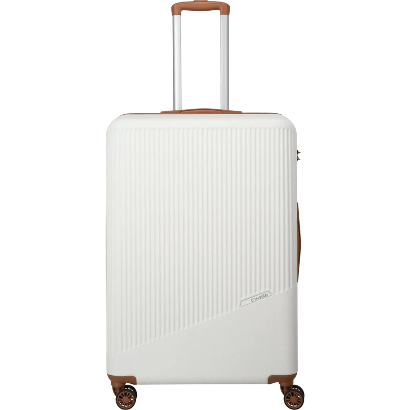 Travelite Bali 4-Rollen Kofferset 3tlg. -Weiss/Cognac