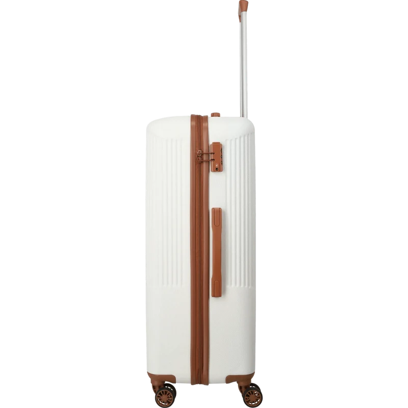 Travelite Bali 4-Rollen Kofferset 3tlg. -Weiss/Cognac