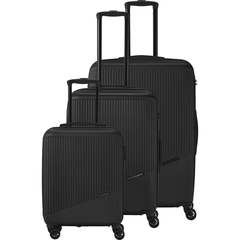 Travelite Bali 4-Rollen Kofferset 3tlg. -Schwarz